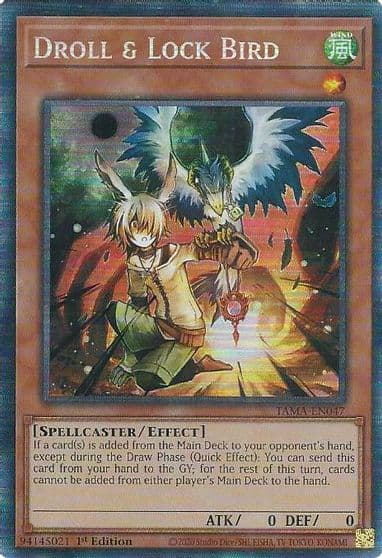Droll and Lock Bird CR Tactical Masters Yu-Gi-Oh! card
