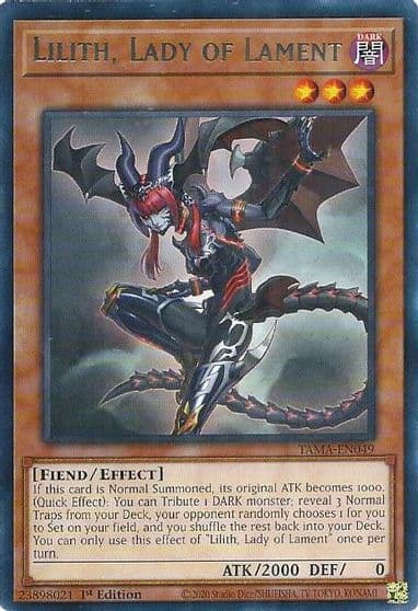 Lilith Lady of Lament Tactical Masters Yu-Gi-Oh! card