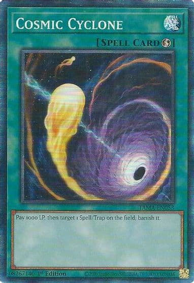Cosmic Cyclone CR Tactical Masters Yu-Gi-Oh! card