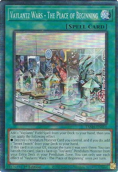 Vaylantz Wars The Place of Beginning CR Tactical Masters Yu-Gi-Oh! card