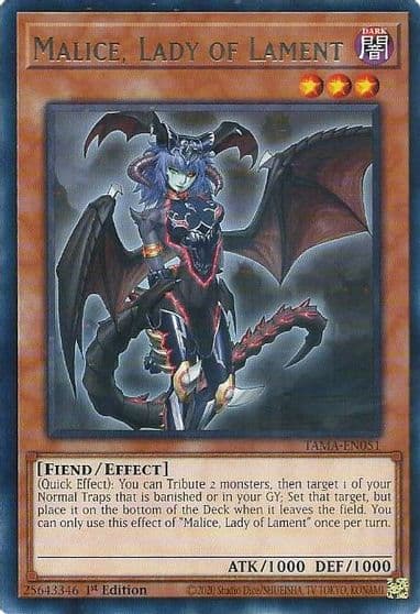 Malice Lady of Lament Tactical Masters Yu-Gi-Oh! card
