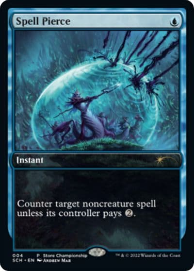 Spell Pierce Game Day & Store Championship Promos Magic card