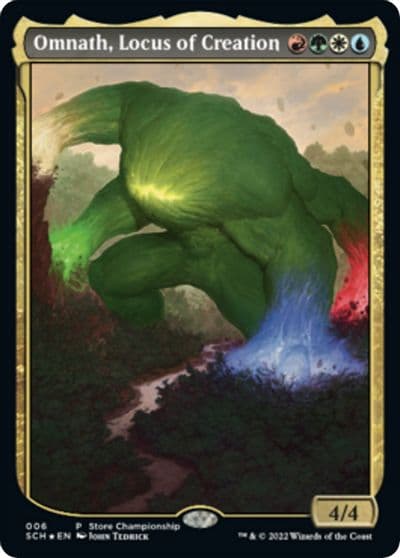 Omnath Locus of Creation Game Day & Store Championship Promos Magic card