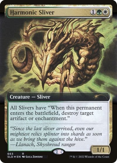 Harmonic Sliver Extended Art Secret Lair Drop Series Magic card