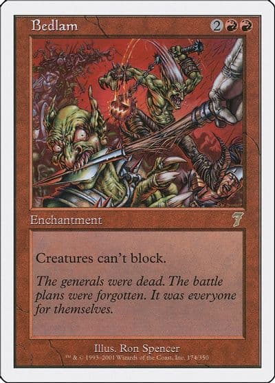 Bedlam 7th Edition Magic card