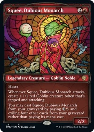 Squee Dubious Monarch Showcase Dominaria United Magic card