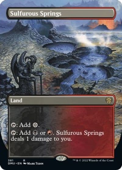 Sulfurous Springs Borderless Dominaria United Magic card