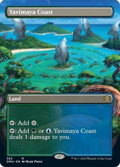 Yavimaya Coast Borderless Dominaria United Magic card