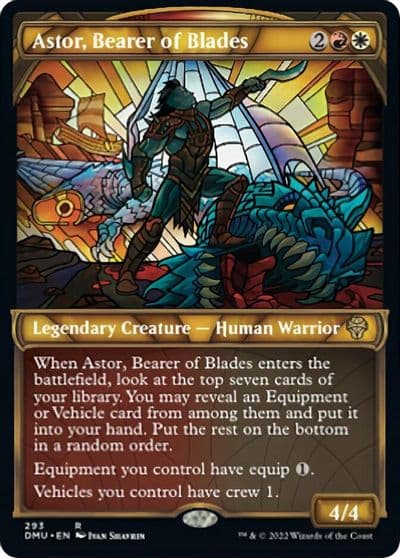 Astor Bearer of Blades Showcase Dominaria United Magic card