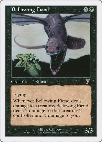 Bellowing Fiend 7th Edition Magic card
