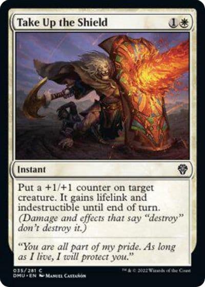 Take Up the Shield Dominaria United Magic card