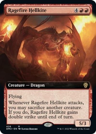 Ragefire Hellkite Extended Art Dominaria United Magic card