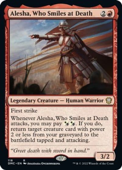 Alesha Who Smiles at Death Commander: Dominaria United Magic card