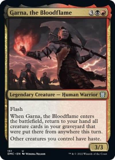 Garna the Bloodflame Commander: Dominaria United Magic card