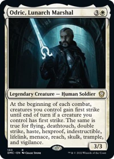 Odric Lunarch Marshal Commander: Dominaria United Magic card