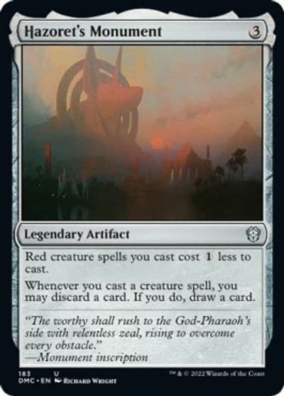 Hazorets Monument Commander: Dominaria United Magic card