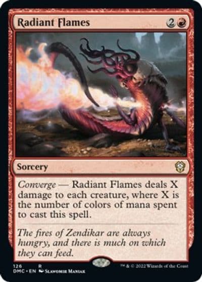 Radiant Flames Commander: Dominaria United Magic card