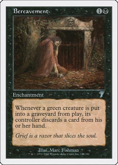 Bereavement 7th Edition Magic card