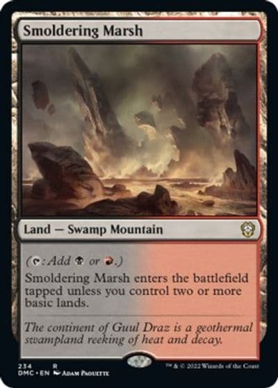 Smoldering Marsh Commander: Dominaria United Magic card