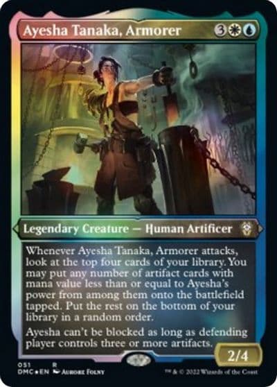 Ayesha Tanaka Armorer Foil Etched Commander: Dominaria United Magic card