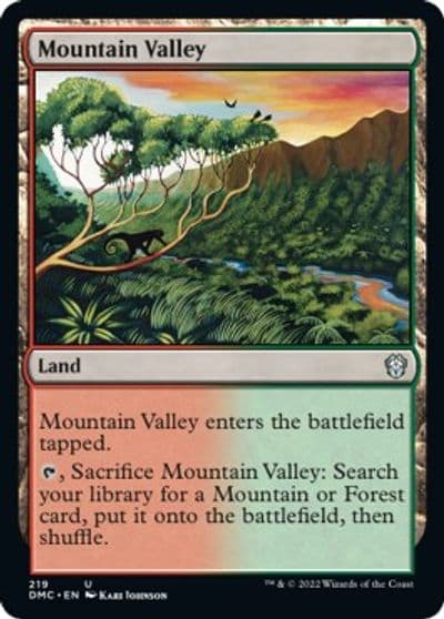 Mountain Valley Commander: Dominaria United Magic card