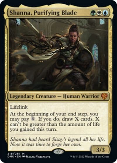 Shanna Purifying Blade Dominaria United Magic card