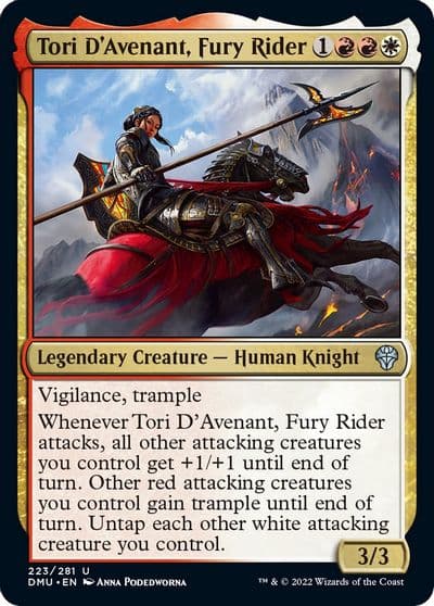 Tori DAvenant Fury Rider Dominaria United Magic card