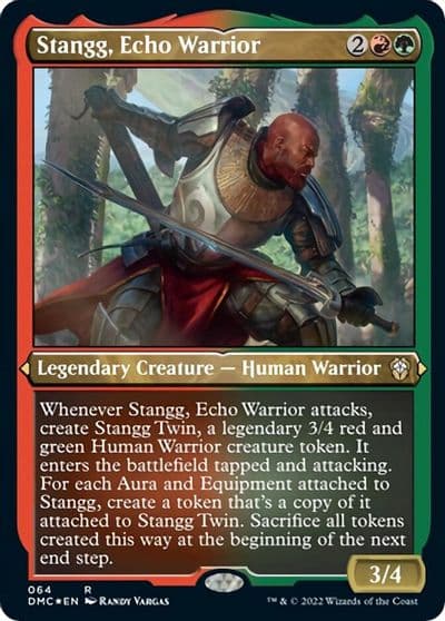 Stangg Echo Warrior Foil Etched Commander: Dominaria United Magic card