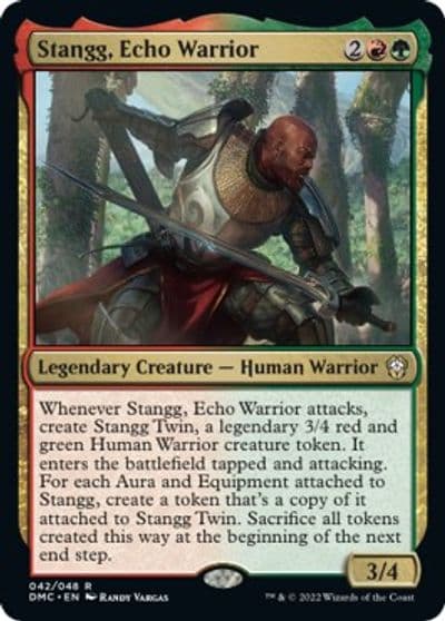 Stangg Echo Warrior Commander: Dominaria United Magic card
