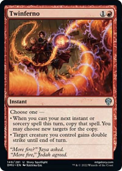 Twinferno Dominaria United Magic card