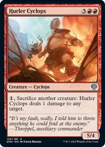 Hurler Cyclops Dominaria United Magic card