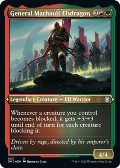 General Marhault Elsdragon Foil Etched Commander: Dominaria United Magic card