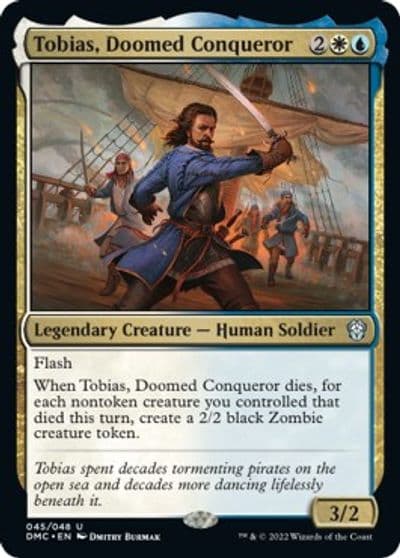 Tobias Doomed Conqueror Commander: Dominaria United Magic card