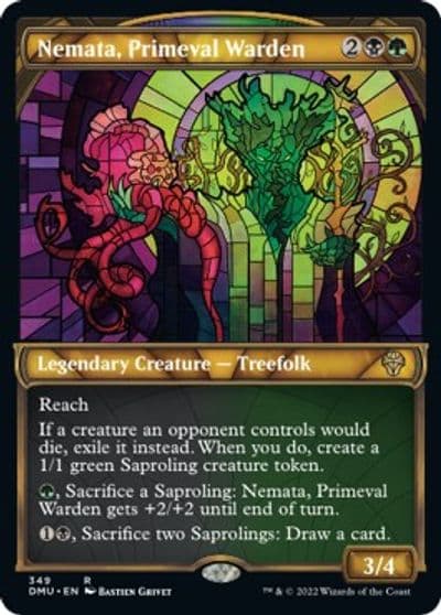 Nemata Primeval Warden Textured Foil Dominaria United Magic card