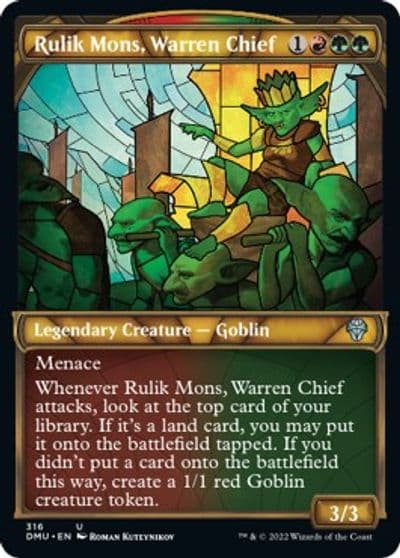 Rulik Mons Warren Chief Showcase Dominaria United Magic card