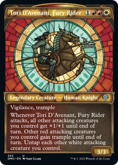 Tori DAvenant Fury Rider Textured Foil Dominaria United Magic card