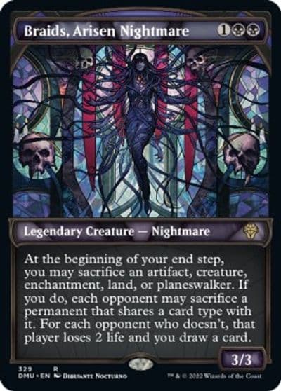 Braids Arisen Nightmare Textured Foil Dominaria United Magic card