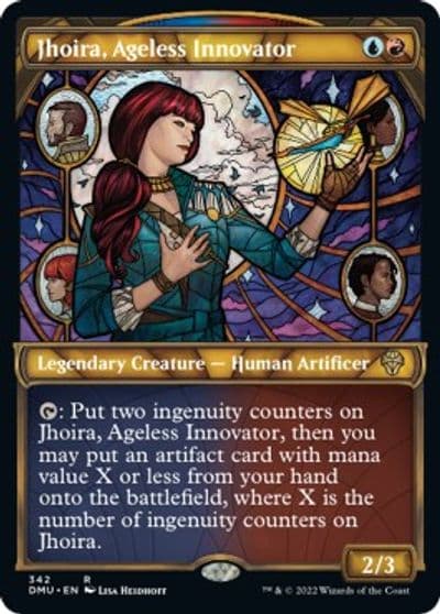 Jhoira Ageless Innovator Textured Foil Dominaria United Magic card