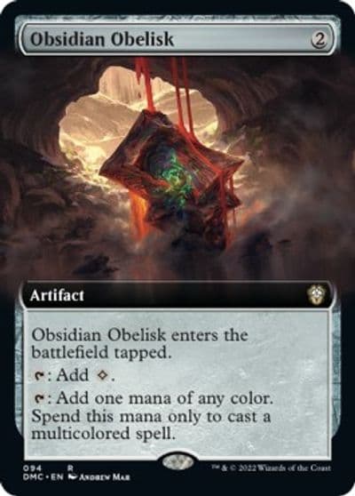Obsidian Obelisk Extended Art Commander: Dominaria United Magic card