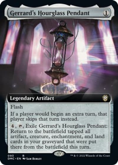 Gerrards Hourglass Pendant Extended Art Commander: Dominaria United Magic card