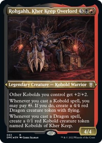 Rohgahh Kher Keep Overlord Foil Etched Commander: Dominaria United Magic card