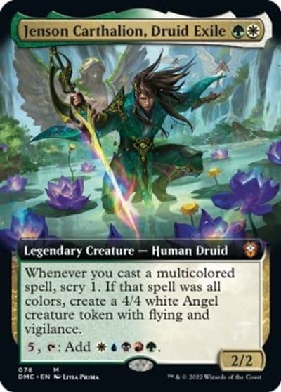 Jenson Carthalion Druid Exile Extended Art Commander: Dominaria United Magic card