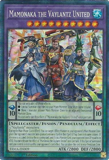 Mamonaka the Vaylantz United CR Tactical Masters Yu-Gi-Oh! card