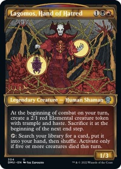 Lagomos Hand of Hatred Showcase Dominaria United Magic card