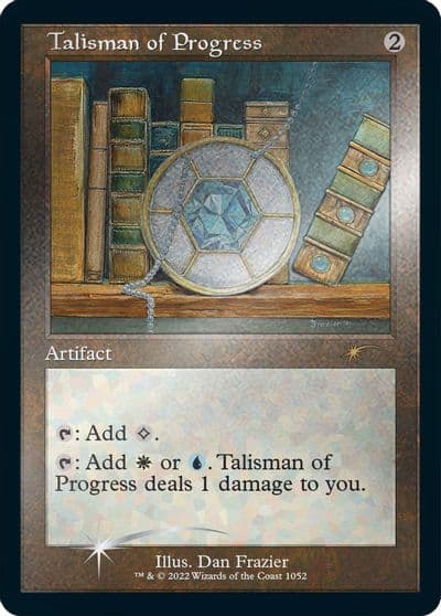 Talisman of Progress Retro Frame Foil Etched Secret Lair Drop Series Magic card