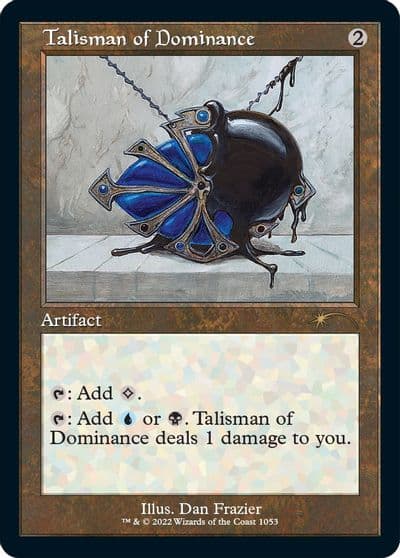 Talisman of Dominance Retro Frame Secret Lair Drop Series Magic card
