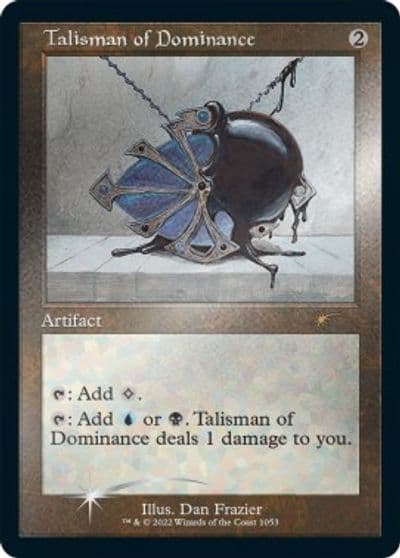 Talisman of Dominance Retro Frame Foil Etched Secret Lair Drop Series Magic card