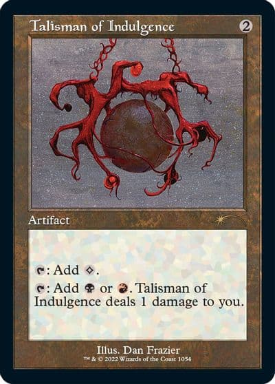Talisman of Indulgence Retro Frame Secret Lair Drop Series Magic card