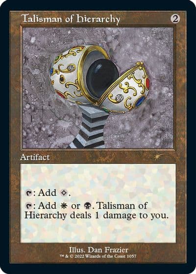 Talisman of Hierarchy Retro Frame Secret Lair Drop Series Magic card