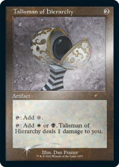 Talisman of Hierarchy Retro Frame Foil Etched Secret Lair Drop Series Magic card